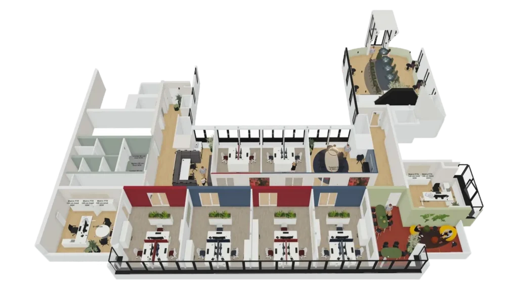 Visualisierung der Räumlichkeiten von Tholen & Partner - Gesamtansicht